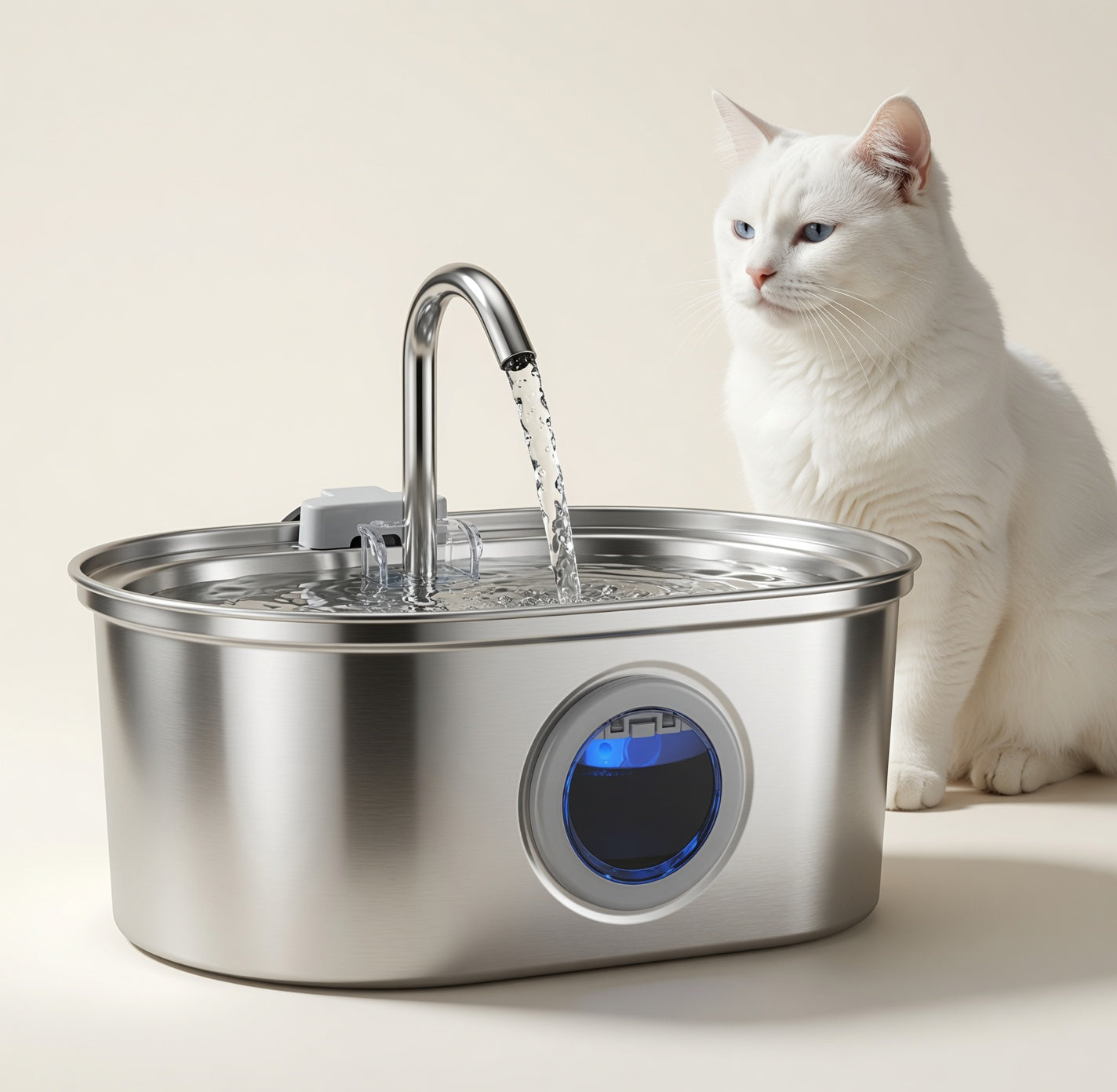 3.2L Stainless Steel Cat Water Fountain